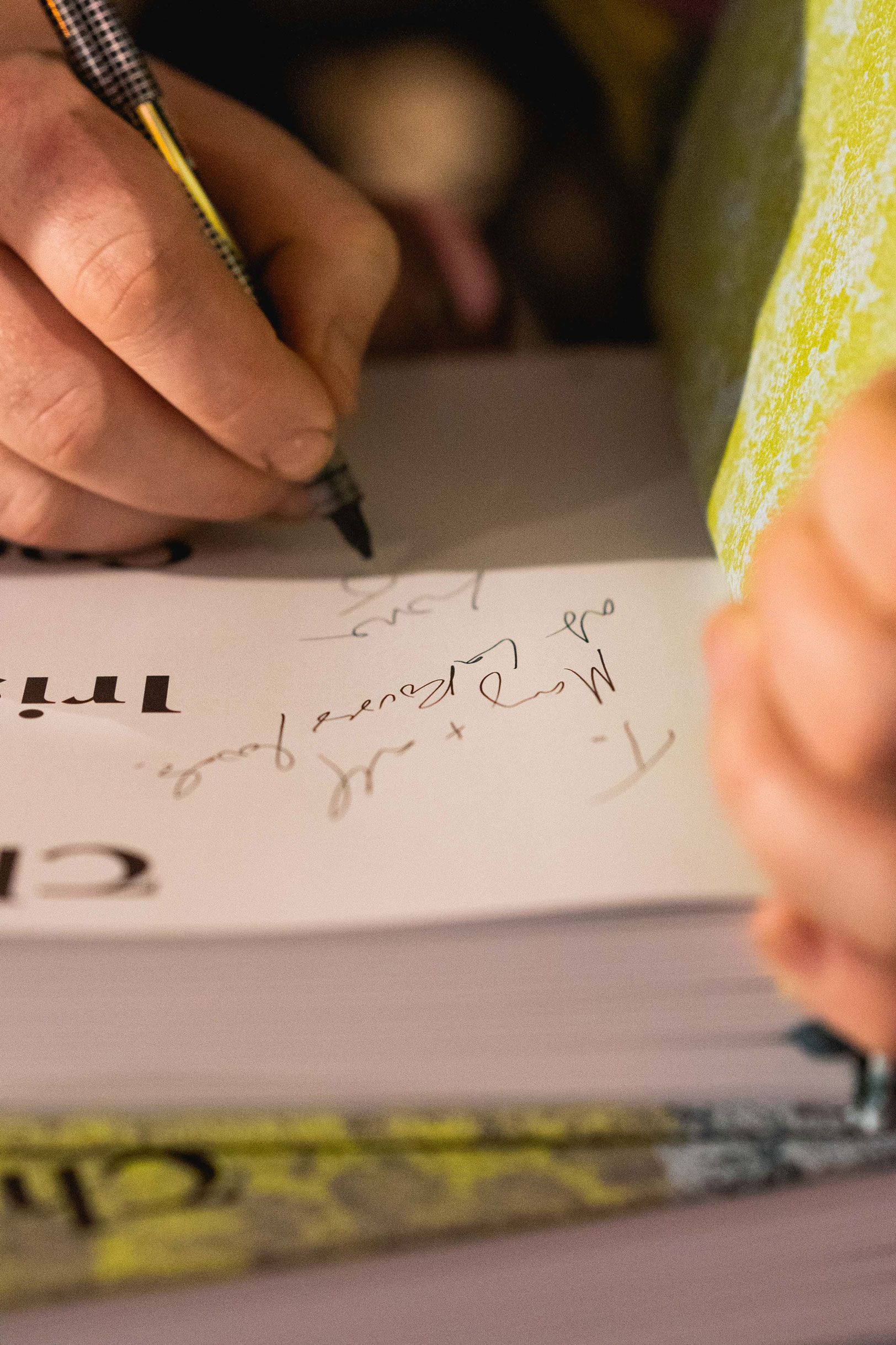 Author Jp McMahon signs a copy of The Irish Cookbook in Dublin last night