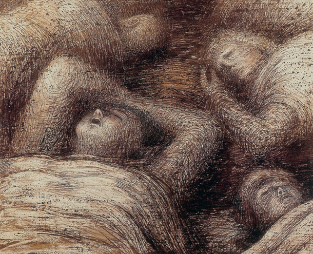 Four Grey Sleepers 1941 - Henry Moore