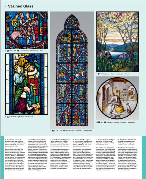 The stained glass page from Art =