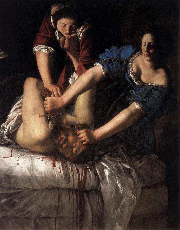 Judith Beheading Holofernes - Artemisia  Gentileschi - as featured in Body of Art