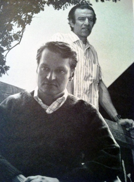 John Ashbery and Alex Katz, crica 1969