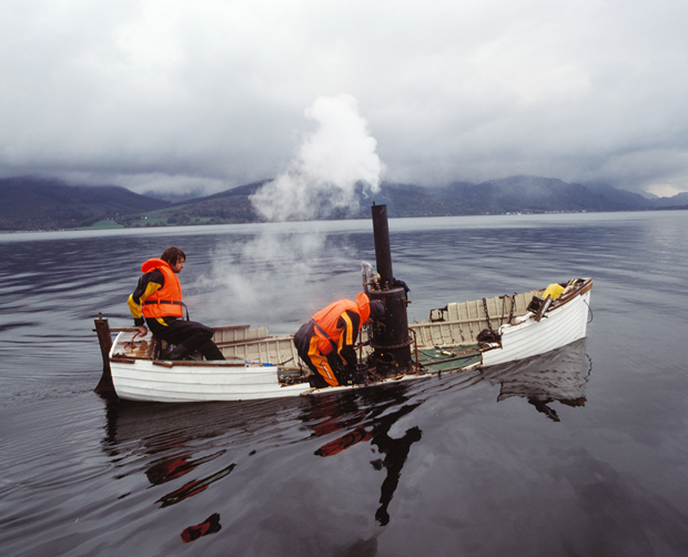 Autoxylopyrocycyloboros (2004) by Simon Starling. As featured in the 21st Century Art Book.