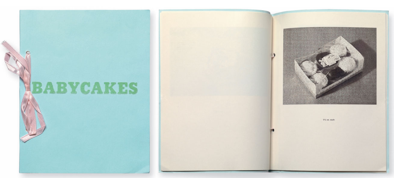 A spread from Babycakes with Weights (1970) Ed Ruscha