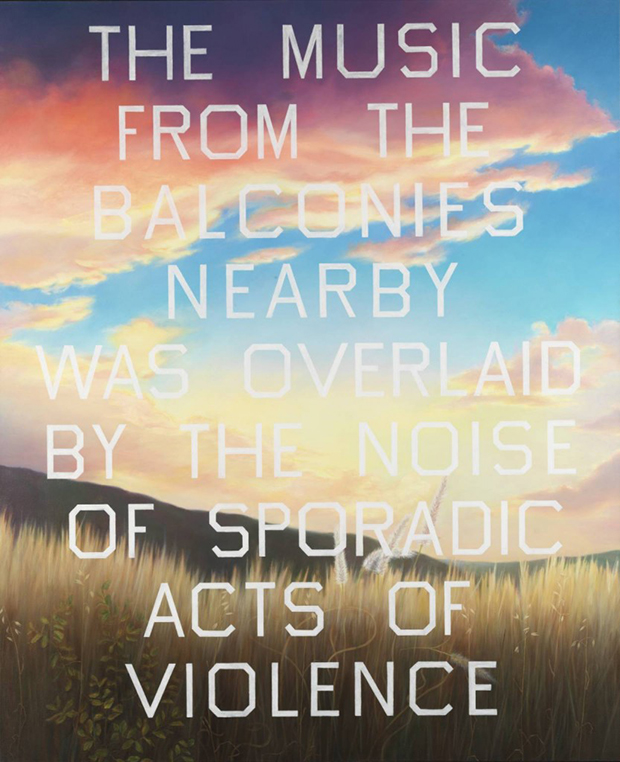 The Music from the Balconies (1984) by Ed Ruscha