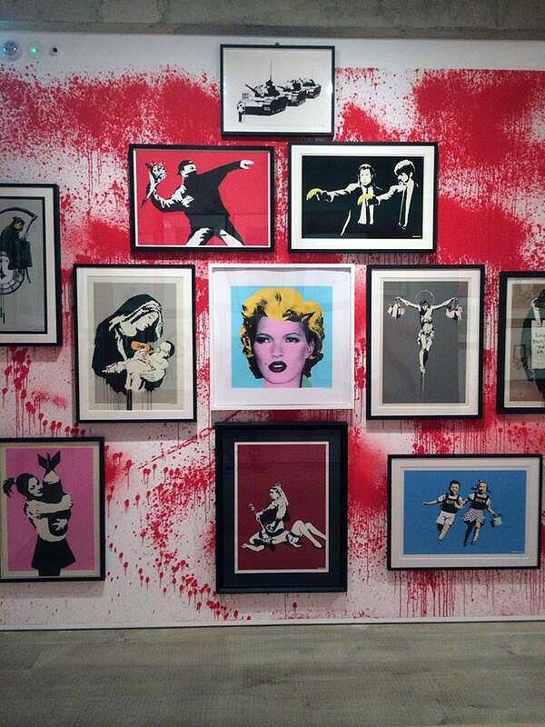 A preview image of the Sotheby's show, courtesy of Steve Lazarides' twitter feed