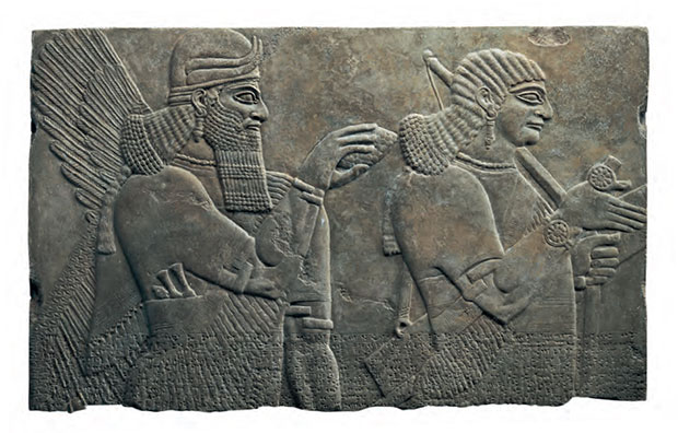 Assyrian bas-relief 883-859 BC, gypsum