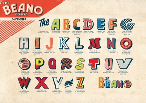 The Beano's alphabet