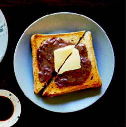 Toast with red bean paste, from Breakfast: The Cookbook