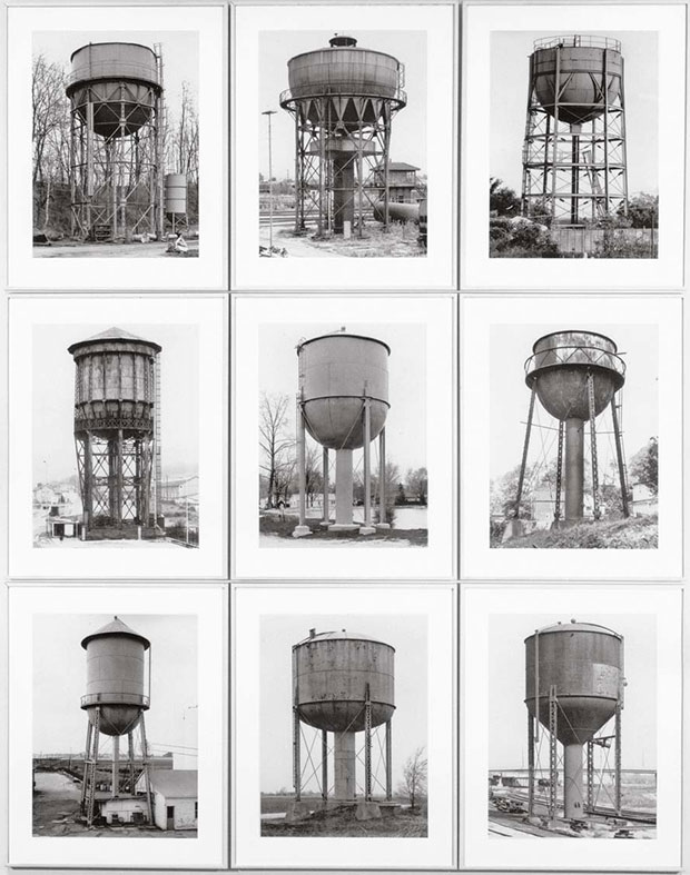 Water Towers (Wassertürme), 1980 by Bernd and Hilla Becher. As reproduced in Art in Time