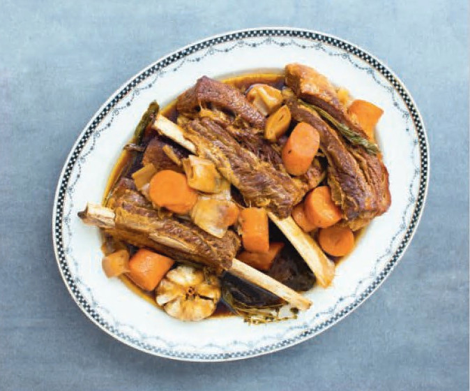 Beef ribs in stout, from The Irish Cookbook