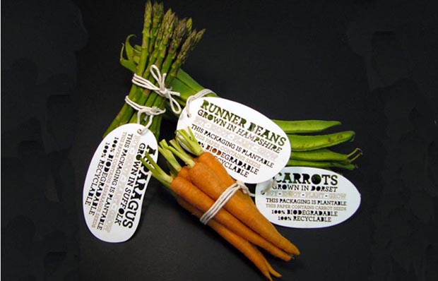 Vegetable packaging you can plant