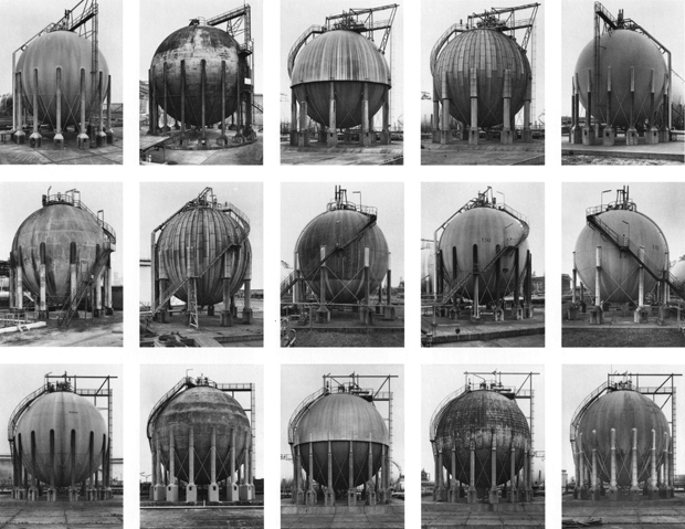Gas tanks, 1983 - 92 by Bernd and Hilla Becher