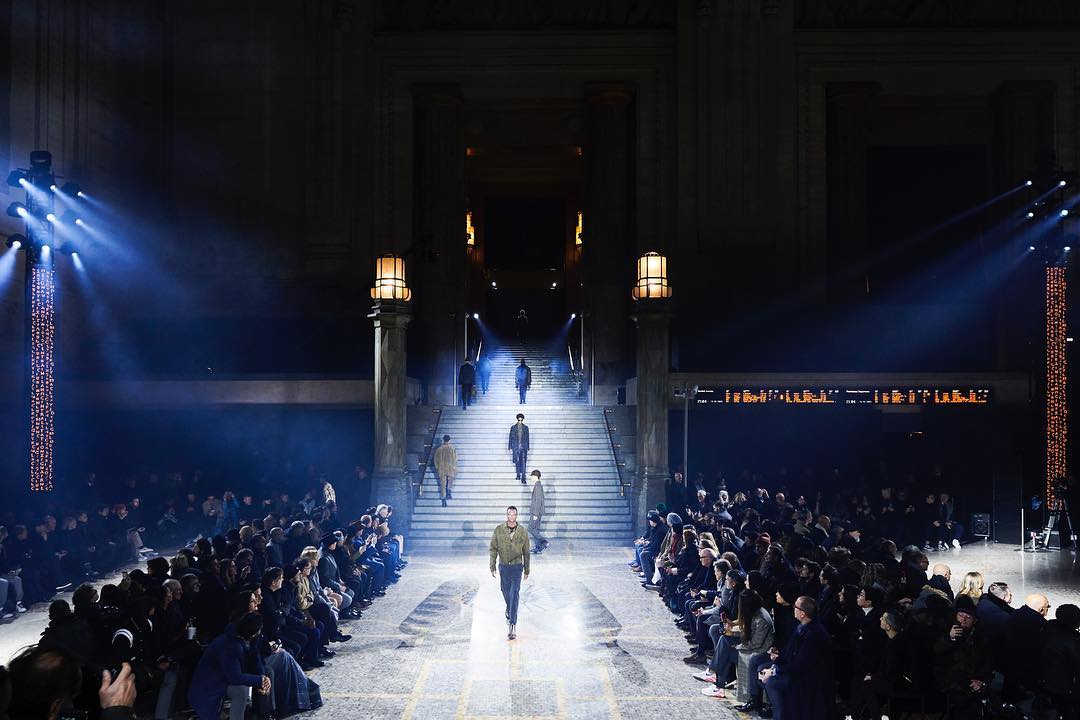 Zegna autumn/winter 2019 collection at Milano Centrale station. All images courtesy of Betak and Zegna