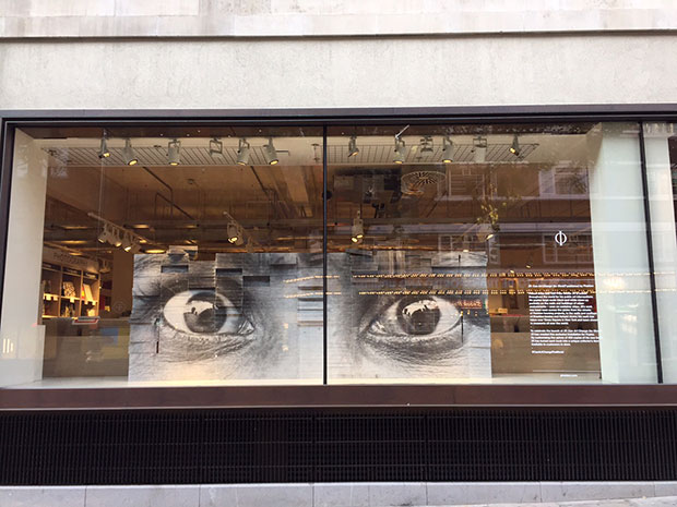 JR window display at Foyles