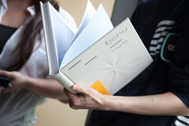 A copy of Benu at the Bicena event. Photo by Seung Jung Lee