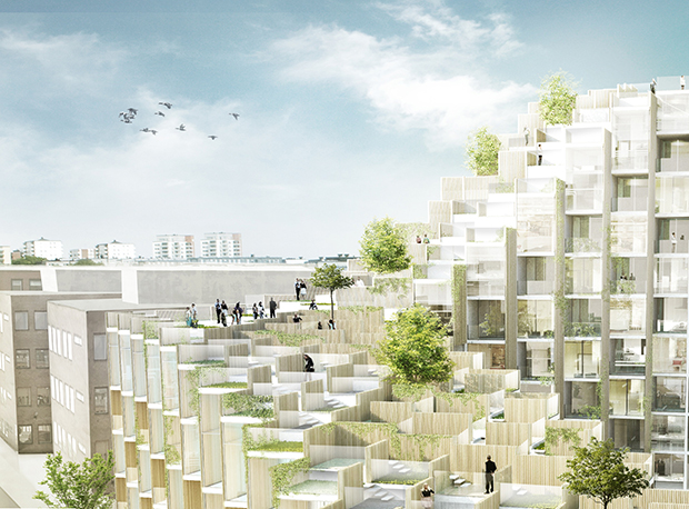 79 & Park in Stockholm by BIG, image courtesy of Oscar Properties