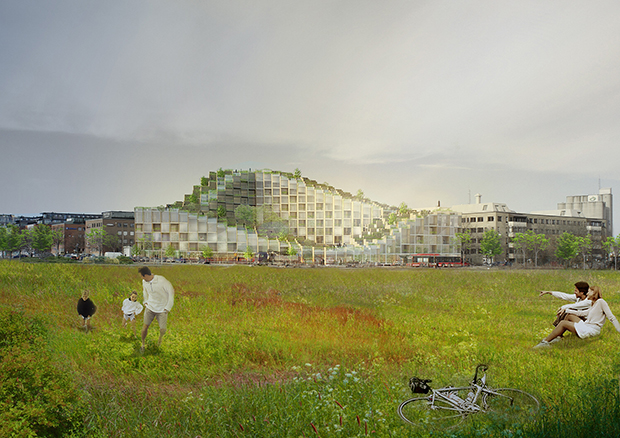 79 & Park in Stockholm by BIG, image courtesy of Oscar Properties