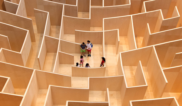 The BIG Maze, Washington DC National Building Museum - BIG - photo by Kevin Allen (kevinallenphoto.com)