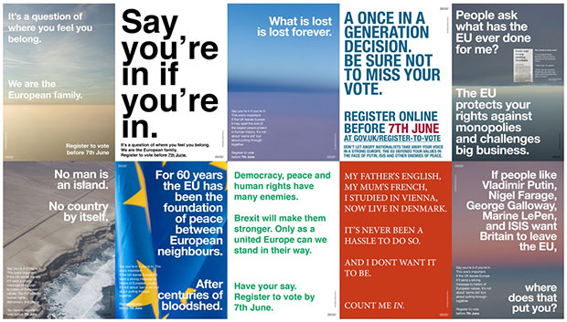 Ten of Wolfgang Tillmans' EU campaign posters