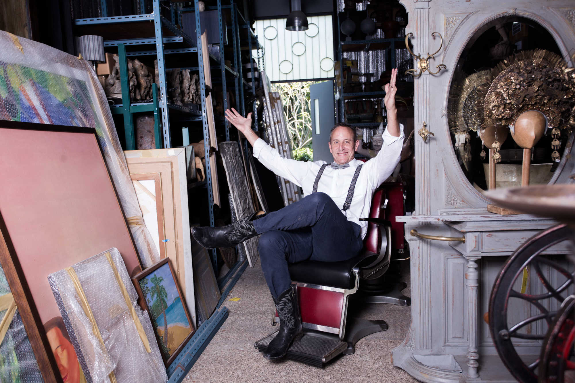 Bill Bensley in his studio. Image courtesy of the designer