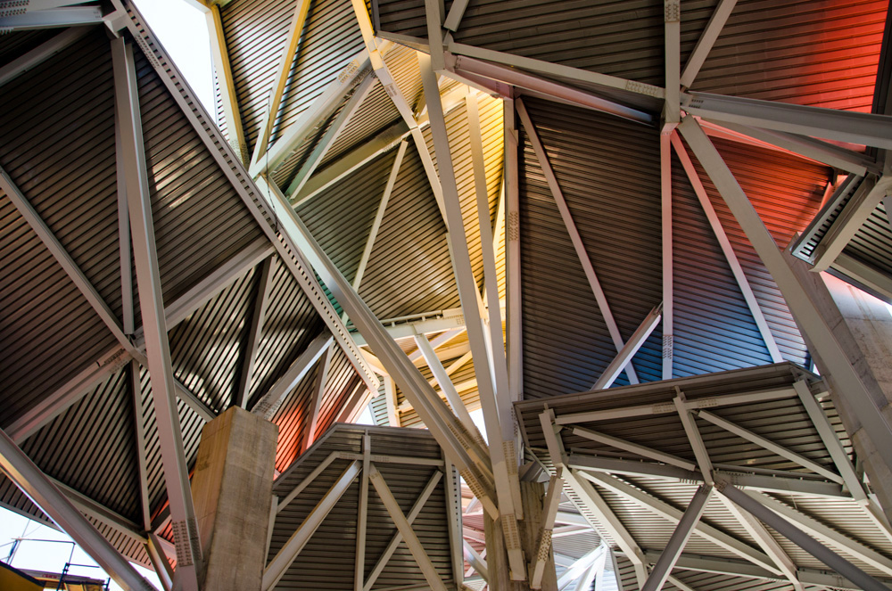 Inside the Biomuseo, Panama, by Frank Gehry