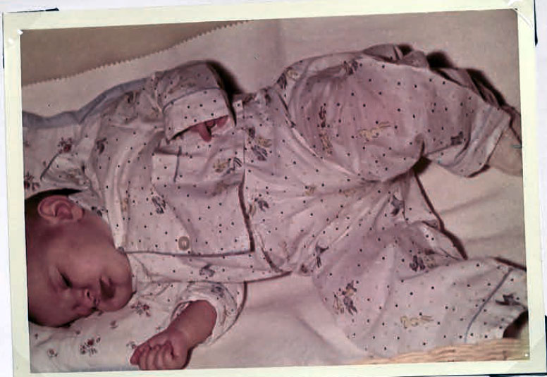 Anna Dello Russo at six months, as reproduced in our new book.