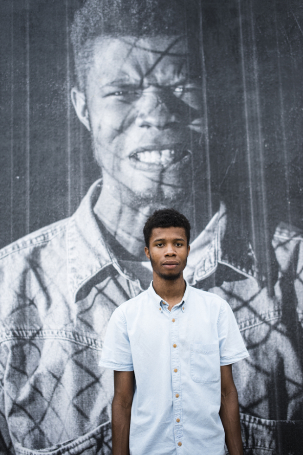 Morgan State University’s Inside Out project, #BlackLivesMatter, at 1400 Greenmount Ave, Baltimore. Photography by Kelli Williams and Christopher Metzger