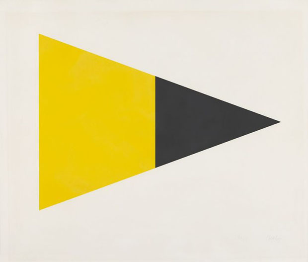 Black Yellow (1970-1972) by Ellsworth Kelly. Image courtesy of Lempertz