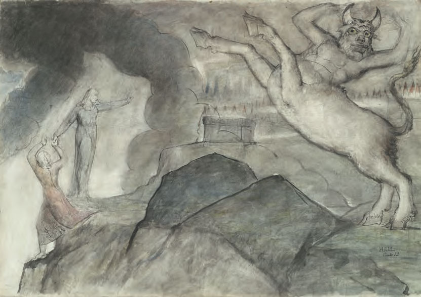 The Minotaur (1824–7) by William Blake