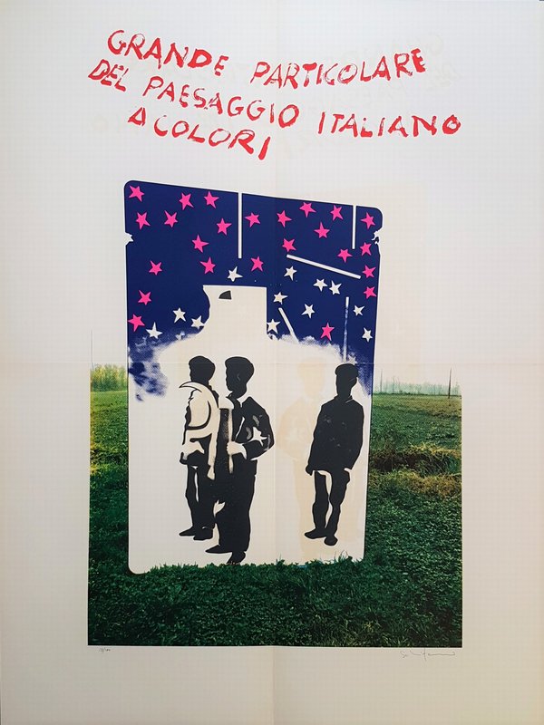 Mario Schifano - Blown up detail of the Italian landscape in color, 1968