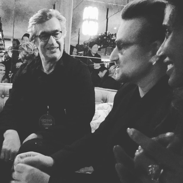 Wim Wenders and Bono, from Ai Weiwei's Instagram