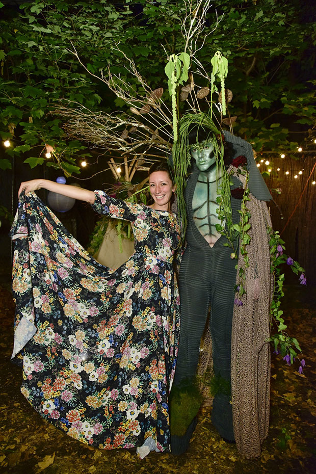 Annie Novak, Manager of Edible Academy NYBG Celebrates at the Botany Salon in Brooklyn. Photograph by Eugene Gologursky