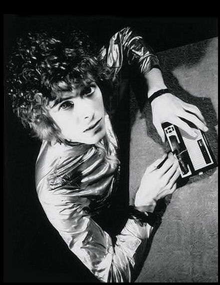 David Bowie with stylophone