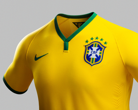 2014 Brazil Home S/S No.4 DAVID LUIZ 14 World Cup jersey shirt trikot