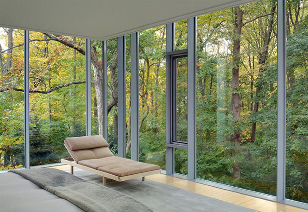 Breuer House New Canaan II, New Canaan, Connecticut, 1951 by Marcel Breuer. Photograph by Michael Biondo. Image courtesy of houlihanlawrence.com