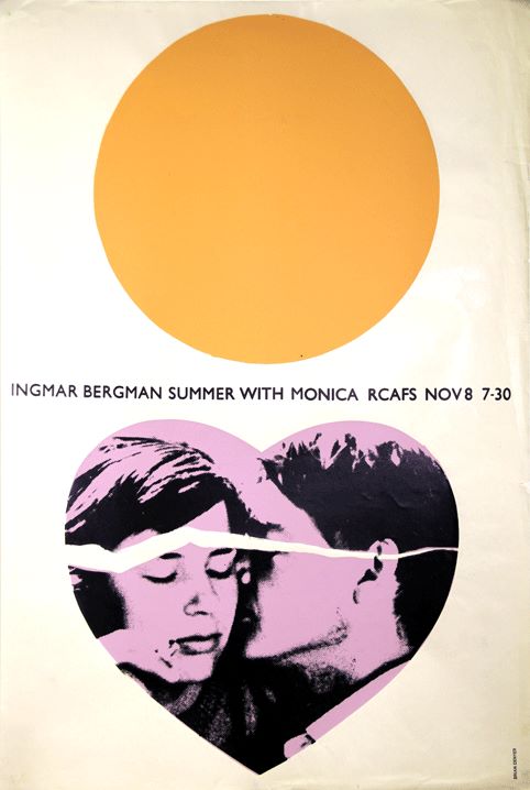 RCA Film Society Poster for Summer with Monica, 1964, by Brian Denyer