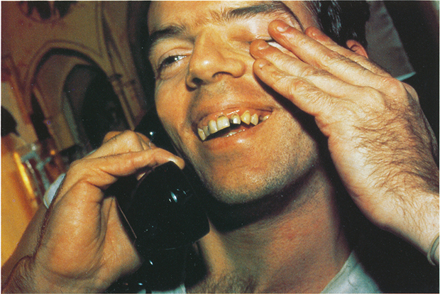 Brian on the Phone, NYC, 1981 by Nan Goldin