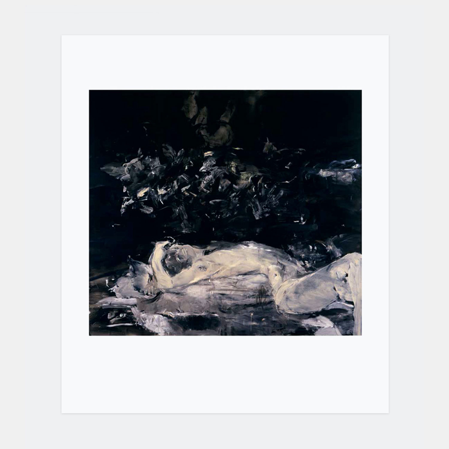 Black Painting 1 (2020) by Cecily Brown 4-color digital print on 330gsm Epson Hot Press natural paper, 9.5 x 11 inches. Edition of 50 + 6 APs, Signed and numbered on reverse, bottom-centre
