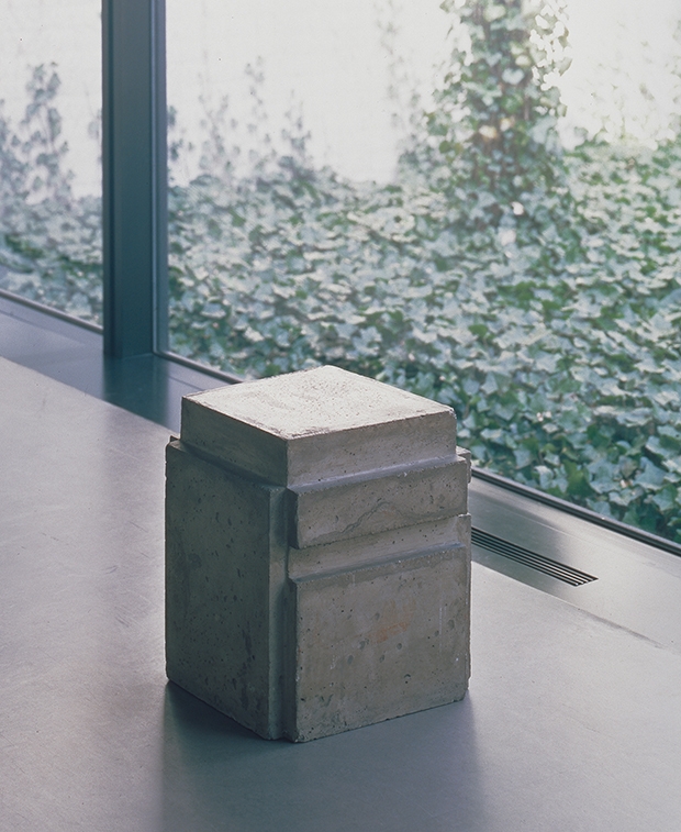 A Cast of the Space under My Chair, 1965-8, concrete, 45 x 39 x 37 cm (17 ½ x 15 3/8 x 14 5/8 in), Kroller-Muller Museum, Otterlo, The Netherlands - Bruce Nauman