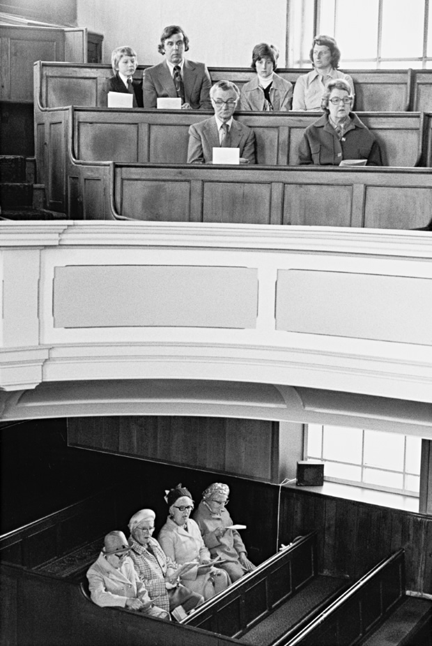 Martin Parr: Steep Lane Baptist Chapel, Yorkshire, 1978. From The Nonconformists. Buy this limited print in our store