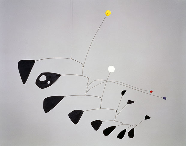 Antennae with Red and Blue Dots 1953 - Alexander Calder Tate © ARS, NY and DACS, London 2015