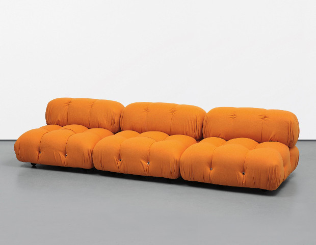 Early Camaleonda modular sofa, with three A+B units, designed 1970, produced 1971 by Mario Bellini. From the forthcoming Design Museum sale