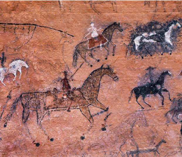 Petroglyphs at Canyon de Chelly, Arizona, from Art & Place