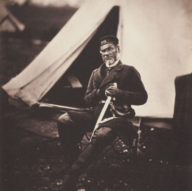 Roger Fenton, Captain Mottram Andrews, 28th Regiment (1st Staffordshire) Regiment of Foot, 1855© Wilson Centre for Photography