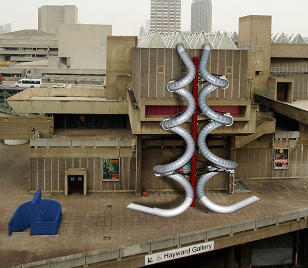 Carsten Höller's Isometric Slides, which will open at the Hayward Gallery in London this June