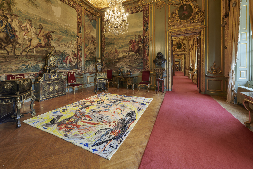 Cecily Brown - Armorial Memento, Floored, 2020 Installation view of ‘Cecily Brown at Blenheim Palace’, Blenheim Palace, 2020. Photograph by Tom Lindboe. Courtesy of Blenheim Art Foundation