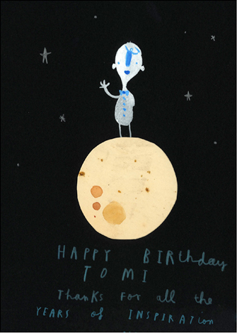 Oliver Jeffers' birthday tribute to Tomi Ungerer