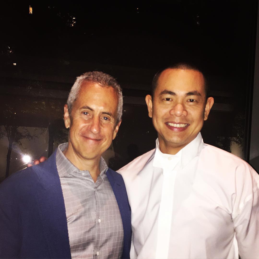 André and Danny Meyer. Image courtesy of André Chiang's Instagram