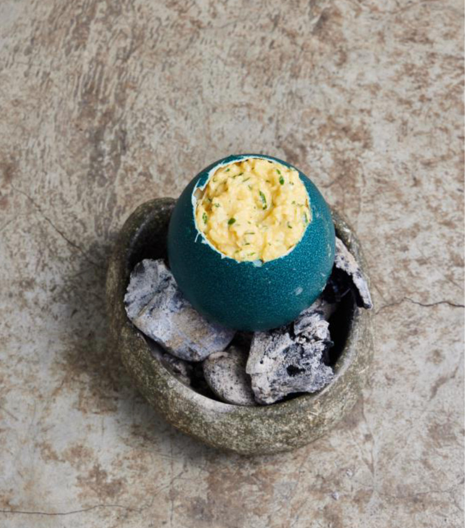The rare and tasty charcoal-cooked eggs in The Latin American Cookbook
