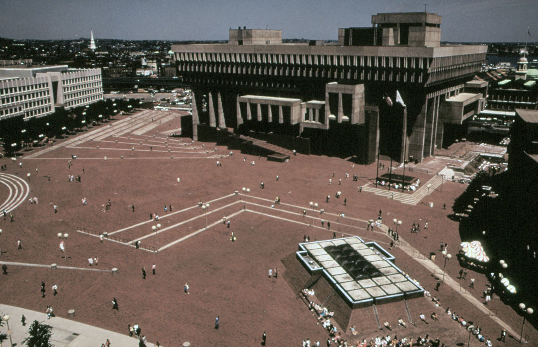City Hall Plaza, Boston, 1973. Image courtesy of Wikimedia Commons